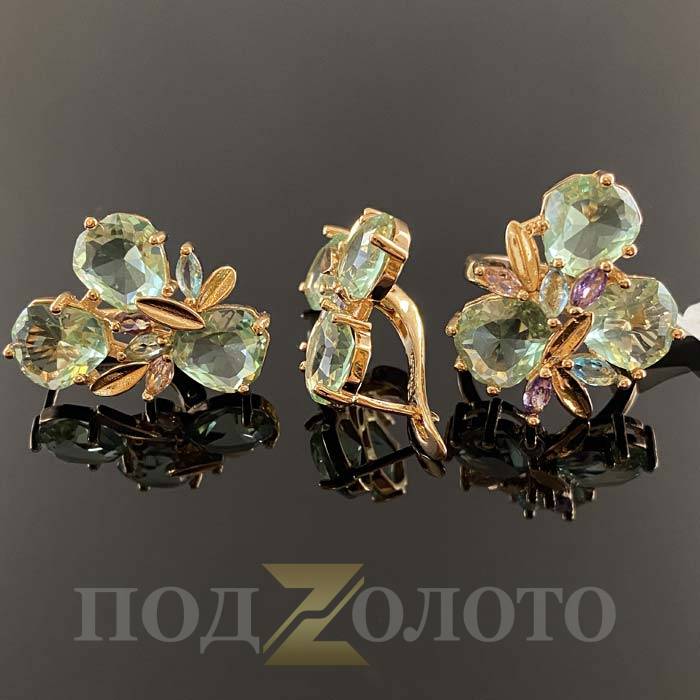 Серьги с кольцом KZK8418