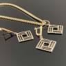 Комплект серьги, кулон с цепочкой SZ8141 Комплект серьги, кулон с цепочкой SZ8141