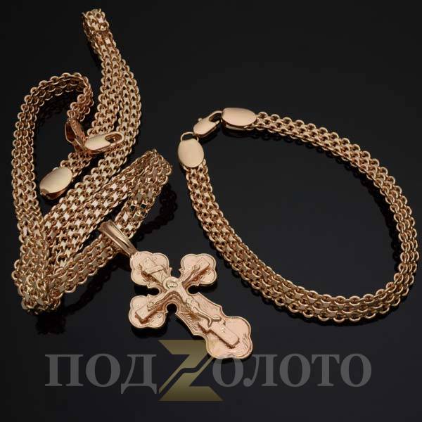 Цепочка, браслет и крестик ZS8450