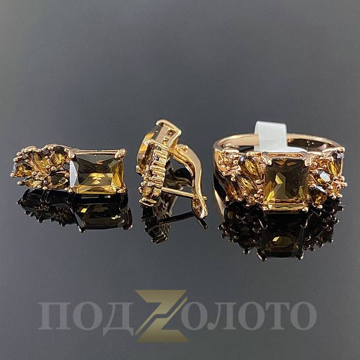 Комплект серьги с кольцом KZK8539