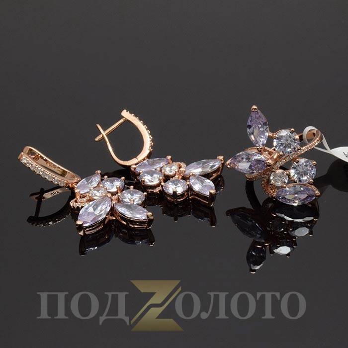 Комплект серьги с кольцом ZS6354