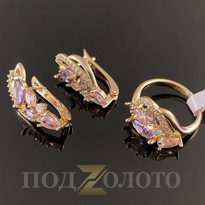Комплект серьги с кольцом KZK8467