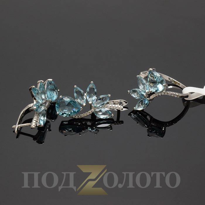 Комплект серьги с кольцом ZS6368