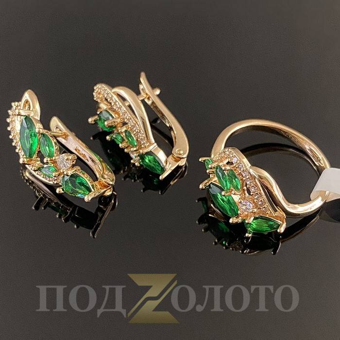 Комплект серьги с кольцом KZK8469