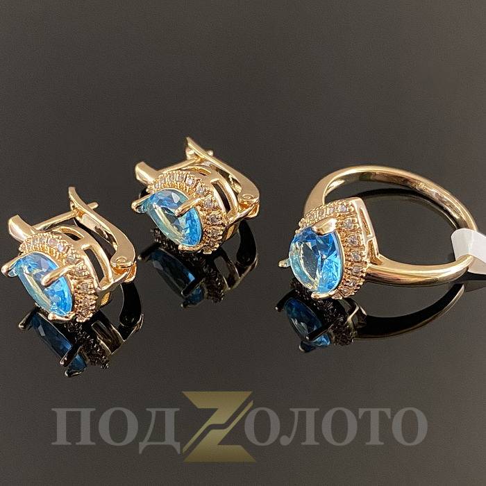 Комплект серьги с кольцом KZK8474