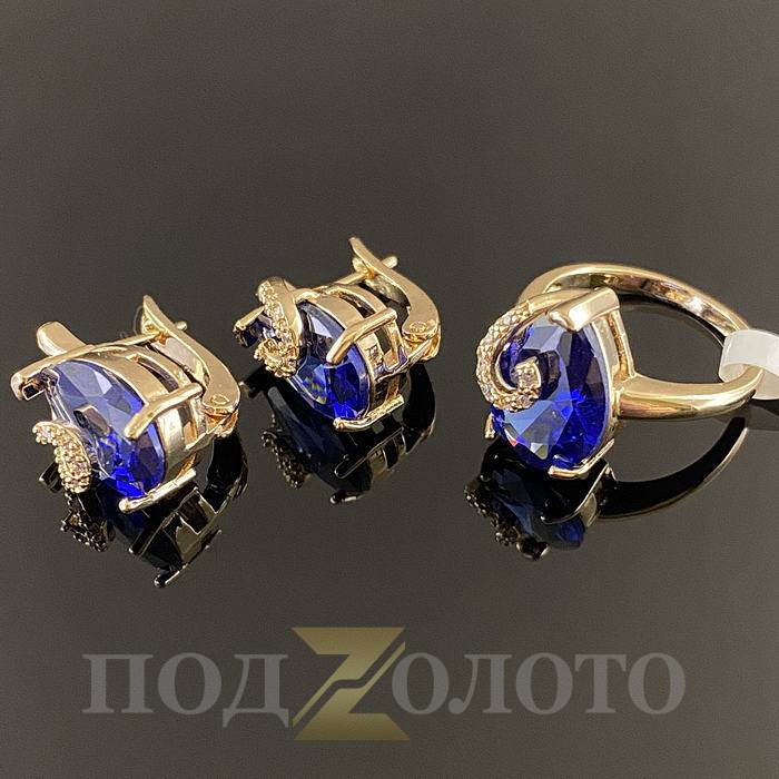 Комплект серьги с кольцом KZK8479