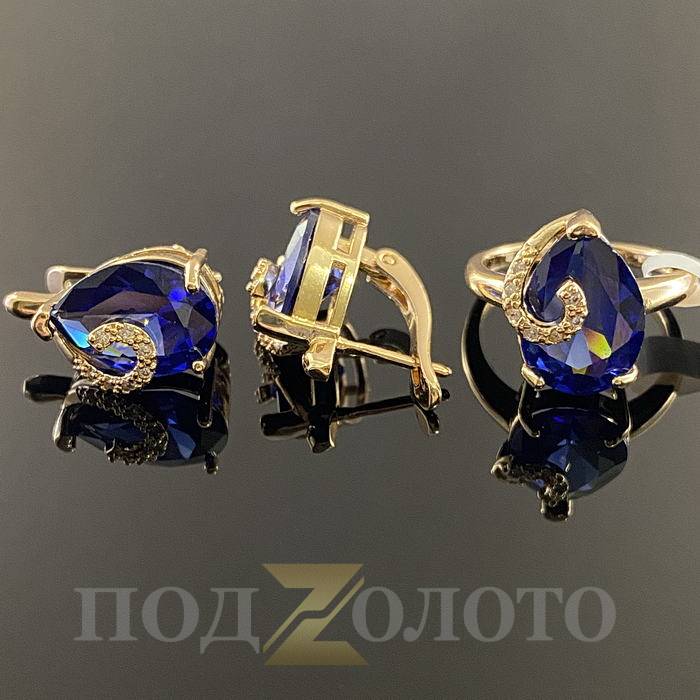 Комплект серьги с кольцом KZK8479