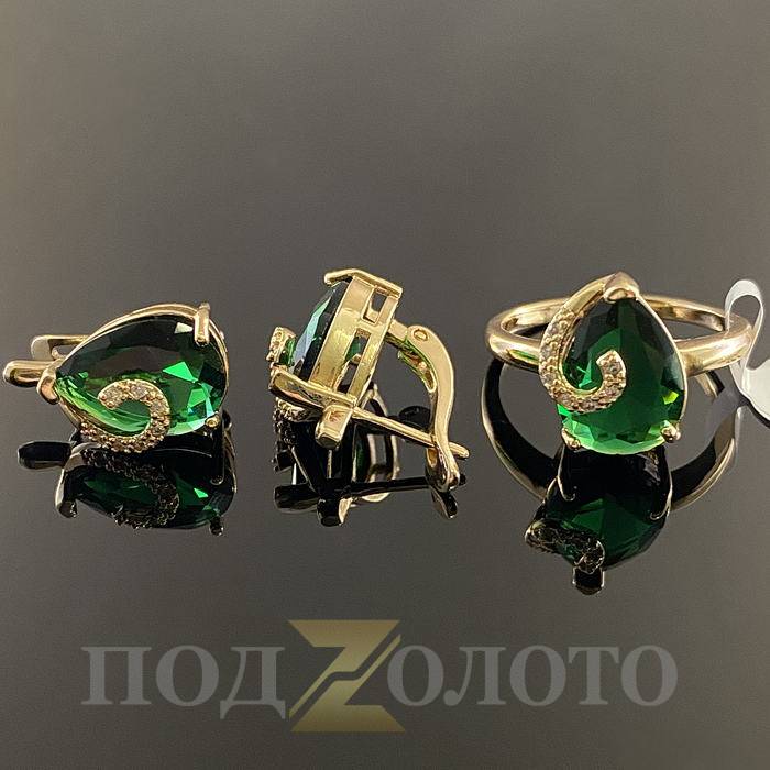 Комплект серьги с кольцом KZK8480