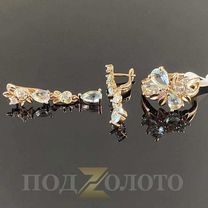 Комплект серьги с кольцом SZ3525