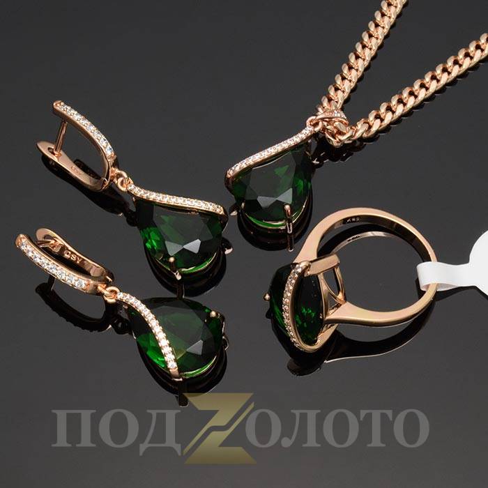Комплект серьги с кольцом ZS6382