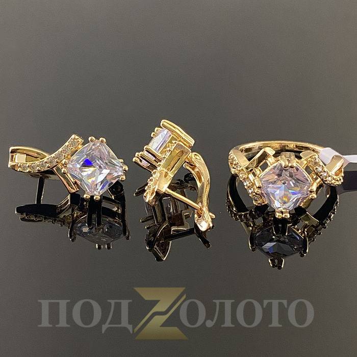 Комплект серьги с кольцом KZK8482