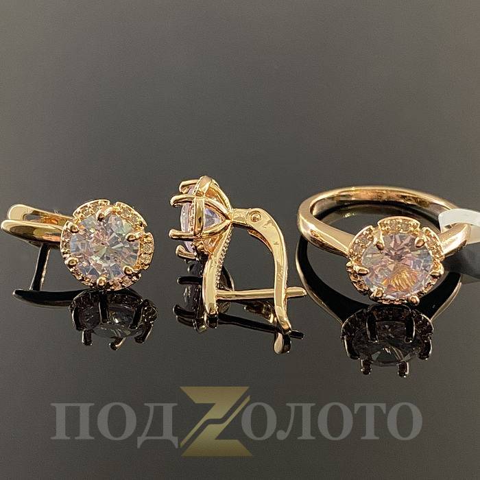 Комплект серьги с кольцом KZK8485